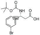 BOC-(R)-3-AMINO-3-(3-BROMO-PHENYL)-PROPIONIC ACID Struktur