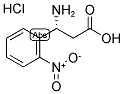 (R)-3-AMINO-3-(2-NITRO-PHENYL)-PROPANOIC ACID HYDROCHLORIDE Struktur