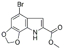 5-BROMO-8H-1,3-DIOXA-8-AZA-AS-INDACENE-7-CARBOXYLIC ACID METHYL ESTER Struktur