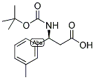 BOC-(S)-3-AMINO-3-(3-METHYL-PHENYL)-PROPIONIC ACID Struktur