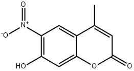 7-HYDROXY-4-METHYL-6-NITROCOUMARIN Structure