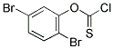 2,5-DIBROMOPHENYL CHLOROTHIOFORMATE Struktur