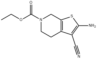 2-氨基-3-氰基-4,7-二氫噻吩并[2,3-C]吡啶-6(5H)-甲酸乙酯, 724704-21-6, 結構式