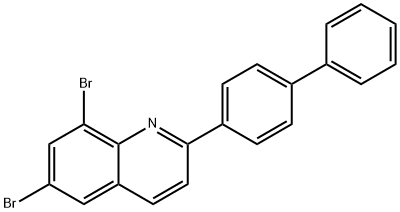 2-[1,1'-BIPHENYL]-4-YL-6,8-DIBROMOQUINOLINE Struktur