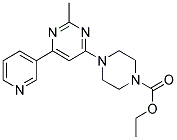 ETHYL 4-(2-METHYL-6-PYRIDIN-3-YLPYRIMIDIN-4-YL)PIPERAZINE-1-CARBOXYLATE Struktur