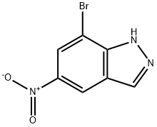 7-BROMO-5-NITRO-1H-INDAZOLE Structure