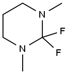 2,2-DIFLUORO-1,3-DIMETHYLHEXAHYDROPYRIMIDINE Struktur