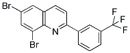 6,8-DIBROMO-2-[3-(TRIFLUOROMETHYL)PHENYL]QUINOLINE Struktur