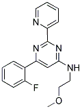 6-(2-FLUOROPHENYL)-N-(2-METHOXYETHYL)-2-PYRIDIN-2-YLPYRIMIDIN-4-AMINE Struktur