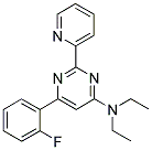 N,N-DIETHYL-6-(2-FLUOROPHENYL)-2-PYRIDIN-2-YLPYRIMIDIN-4-AMINE Struktur