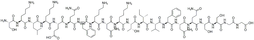 H-SER-LYS-LEU-LYS-GLU-GLN-PHE-LYS-ASN-LYS-THR-ILE-VAL-PHE-ASN-GLN-SER-SER-GLY-GLY-OH