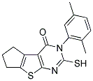 5-(2,5-DIMETHYL-PHENYL)-6-MERCAPTO-1,2,3,5-TETRAHYDRO-8-THIA-5,7-DIAZA-CYCLOPENTA[A]INDEN-4-ONE Struktur