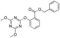 2-[(4,6-DIMETHOXYTRIAZIN-2-YL)OXY]BENZOIC ACID, BENZYL ESTER Struktur