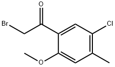2-BROMO-1-(5-CHLORO-2-METHOXY-4-METHYLPHENYL)ETHANONE 結(jié)構(gòu)式