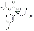 BOC-(R)-3-AMINO-3-(3-METHOXY-PHENYL)-PROPIONIC ACID Struktur
