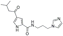 N-[3-(1H-IMIDAZOL-1-YL)PROPYL]-4-(3-METHYLBUTANOYL)-1H-PYRROLE-2-CARBOXAMIDE Structure