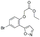 ETHYL 2-(4-BROMO-2-(ISOXAZOL-5-YL)PHENOXY)ACETATE Structure