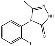 4-(2-FLUOROPHENYL)-5-METHYL-2,4-DIHYDRO-3H-1,2,4-TRIAZOL-3-ONE Struktur