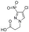 3-(4-CHLORO-3-NITRO-PYRAZOL-1-YL)-PROPIONIC ACID Struktur