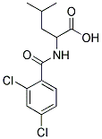 2-(2,4-DICHLORO-BENZOYLAMINO)-4-METHYL-PENTANOIC ACID, , 結(jié)構(gòu)式