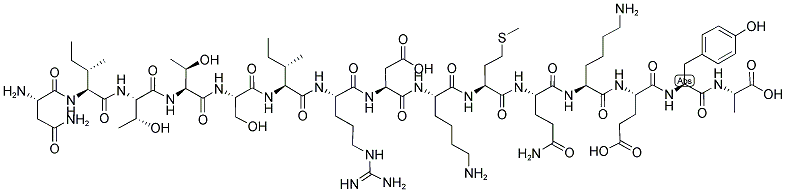 H-ASN-ILE-THR-THR-SER-ILE-ARG-ASP-LYS-MET-GLN-LYS-GLU-TYR-ALA-OH Struktur