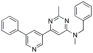 N-BENZYL-N,2-DIMETHYL-6-(5-PHENYLPYRIDIN-3-YL)PYRIMIDIN-4-AMINE Struktur