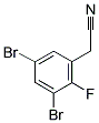 3,5-DIBROMO-2-FLUOROPHENYLACETONITRILE Struktur