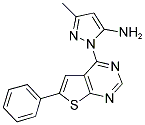 3-METHYL-1-(6-PHENYLTHIENO[2,3-D]PYRIMIDIN-4-YL)-1H-PYRAZOL-5-AMINE Struktur