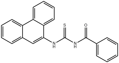 N-BENZOYL-N'-(9-PHENANTHRYL)THIOUREA Structure