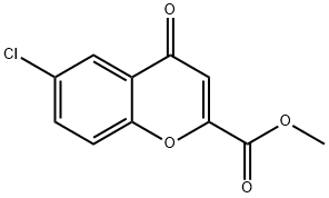 METHYL 6-CHLORO-4-OXO-4H-CHROMENE-2-CARBOXYLATE Structure