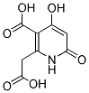 2-(CARBOXYMETHYL)-4-HYDROXY-6-OXO-1,6-DIHYDROPYRIDINE-3-CARBOXYLIC ACID Struktur