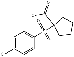1-(4-CHLORO-BENZENESULFONYL)-CYCLOPENTANE-CARBOXYLIC ACID Struktur