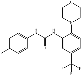 1-(4-METHYLPHENYL)-3-(2-MORPHOLIN-4-YL-5-(TRIFLUOROMETHYL)PHENYL)UREA Structure