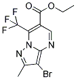 ETHYL 3-BROMO-2-METHYL-7-(TRIFLUOROMETHYL)PYRAZOLO[1,5-A]PYRIMIDINE-6-CARBOXYLATE Struktur