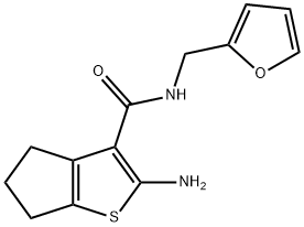 2-氨基-N-(2-呋喃甲基)-5,6-二氫-4H-環(huán)戊烷并[D]噻吩-3-甲酰胺, 588692-30-2, 結(jié)構(gòu)式