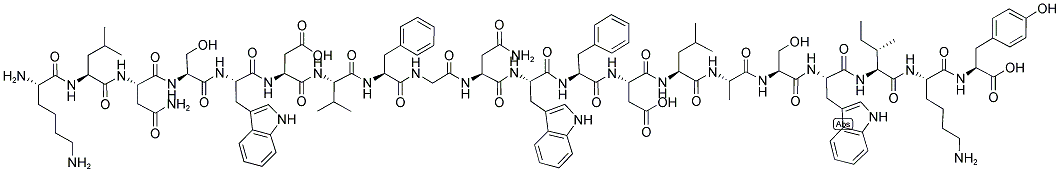 H-LYS-LEU-ASN-SER-TRP-ASP-VAL-PHE-GLY-ASN-TRP-PHE-ASP-LEU-ALA-SER-TRP-ILE-LYS-TYR-OH Structure