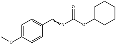 (4-METHOXY-BENZYLIDENE)-CARBAMIC ACID CYCLOHEXYL ESTER Struktur