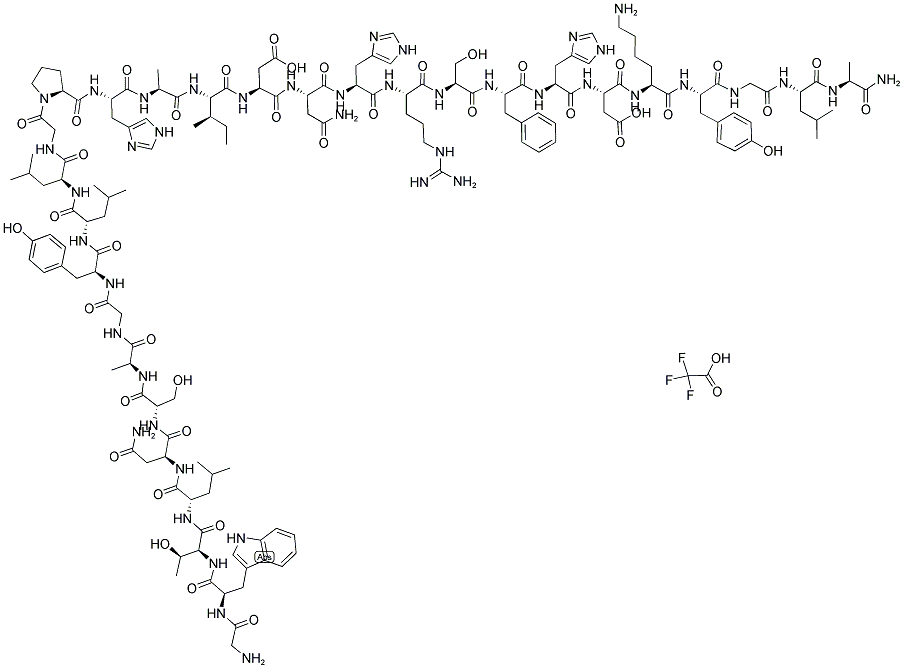 [D-TRP2]-GALANIN FRAGMENT 1-29 HUMAN TRIFLUOROACETATE SALT Structure