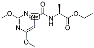 (S)-2-[[(2,6-DIMETHOXYPYRIMIDIN-4-YL)CARBONYL]AMINO]PROPANOIC ACID, ETHYL ESTER Struktur
