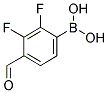 2,3-DIFLUORO-4-FORMYLPHENYLBORONIC ACID Struktur