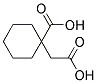 1-(CARBOXYMETHYL)CYCLOHEXANECARBOXYLIC ACID Struktur