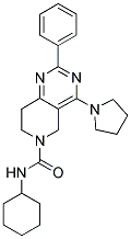 2-PHENYL-4-PYRROLIDIN-1-YL-7,8-DIHYDRO-5H-PYRIDO[4,3-D]PYRIMIDINE-6-CARBOXYLIC ACID CYCLOHEXYLAMIDE