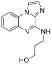 3-(IMIDAZO[1,2-A]QUINOXALIN-4-YLAMINO)PROPAN-1-OL Struktur