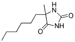 5-HEXYL-5-METHYL-IMIDAZOLIDINE-2,4-DIONE Struktur