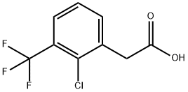 2-CHLORO-3-(TRIFLUOROMETHYL)PHENYLACETIC ACID Struktur