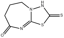 2-MERCAPTO-6,7-DIHYDRO[1,3,4]THIADIAZOLO[3,2-A][1,3]DIAZEPIN-8(5H)-ONE Struktur