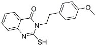 2-MERCAPTO-3-[2-(4-METHOXY-PHENYL)-ETHYL]-3H-QUINAZOLIN-4-ONE Struktur