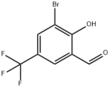 3-BROMO-2-HYDROXY-5-(TRIFLUOROMETHYL)BENZALDEHYDE Structure
