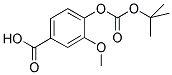 4-TERT-BUTOXYCARBONYLOXY-3-METHOXY-BENZOIC ACID Struktur