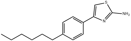 4-(4-HEXYL-PHENYL)-THIAZOL-2-YLAMINE Struktur